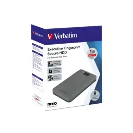 Verbatim Executive Fingerprint Secure - Disque dur - chiffré - 1 To - externe (portable) - USB 3.2 Gen 1 (USB... (53652)_7