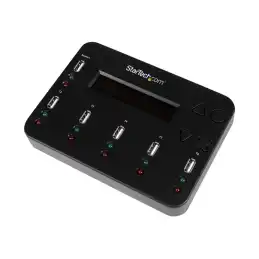 StarTech.com Duplicateur autonome de clés USB 1:5 - Copieur de lecteur flash 1 à 5 avec effacement de donn... (USBDUP15)_1