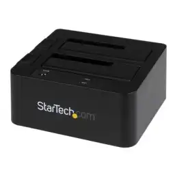 StarTech.com Dual-Bay USB 3.0 eSATA to SATA Hard Drive Docking Station, USB Hard Drive Dock, External 2... (SDOCK2U33EB)_1