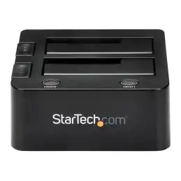 StarTech.com Dual-Bay USB 3.0 to SATA Hard Drive Docking Station, USB Hard Drive Dock, External 2.53.5 SA... (SDOCK2U33)_3