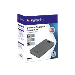 Verbatim Executive Fingerprint Secure - Disque dur - chiffré - 2 To - externe (portable) - USB 3.2 Gen 1 (USB... (53653)_8