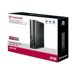 Transcend StoreJet 35T3 - Disque dur - 8 To - externe (de bureau) - 3.5" - USB 3.0 - AES 256 bits (TS8TSJ35T3)_3