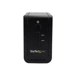 StarTech.com Boîtier pour 2 disques durs 3,5" avec RAID - USB 3.1 - SATA 6 Gb - s - Boîtier 2x HDD - SSD... (S352BU313R)_2