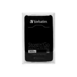 Verbatim Store 'n' Go Hard Drive for Macs - Disque dur - 500 Go - externe (portable) - USB 3.0 - 5400 tours -... (53040)_1