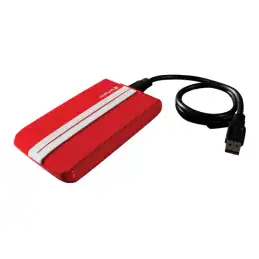 Verbatim GT SuperSpeed - Disque dur - 1 To - externe (portable) - 2.5" - USB 3.0 - rouge avec rayures blanches (53082)_1