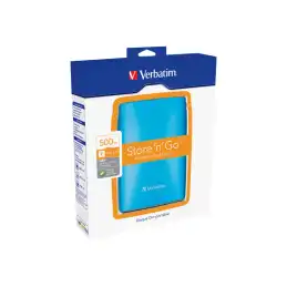 Verbatim Store 'n' Go Portable - Disque dur - 500 Go - externe (portable) - USB 2.0 - 5400 tours - min - bleu... (53011)_6