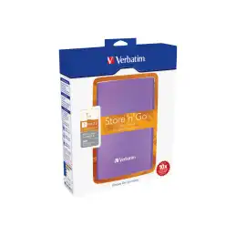 Verbatim Store 'n' Go Portable - Disque dur - 1 To - externe (portable) - USB 3.0 - 5400 tours - min - violet (53077)_2