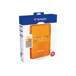 Verbatim Store 'n' Go Portable - Disque dur - 500 Go - externe (portable) - USB 3.0 - 5400 tours - min - Oran... (53028)_7