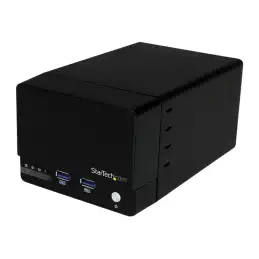 StarTech.com Boîtier RAID USB 3.0 pour 2 disques durs - HDD SATA III de 3,5 pouces avec UASP et hub - co... (S352BU33HR)_1