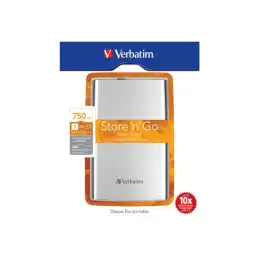 Verbatim Store 'n' Go Portable - Disque dur - 750 Go - externe (portable) - 2.5" - USB 3.0 - 5400 tours - min (53022)_1
