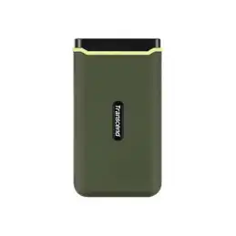 Transcend ESD380C - SSD - 2 To - externe (portable) - USB 3.2 Gen 2x2 - vert militaire (TS2TESD380C)_1