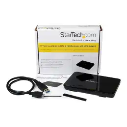 StarTech.com Boîtier Externe pour Disque Dur 2.5" SATA III et SSD sur port USB 3.0 avec Support UASP - F... (S2510BPU33)_2