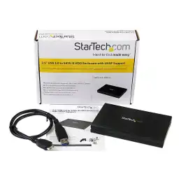 StarTech.com Boîtier USB 3.0 externe pour disque dur de 2,5" SATA III - Boîtier HDD - SSD de 2,5 pouces ... (S2510BMU33)_4