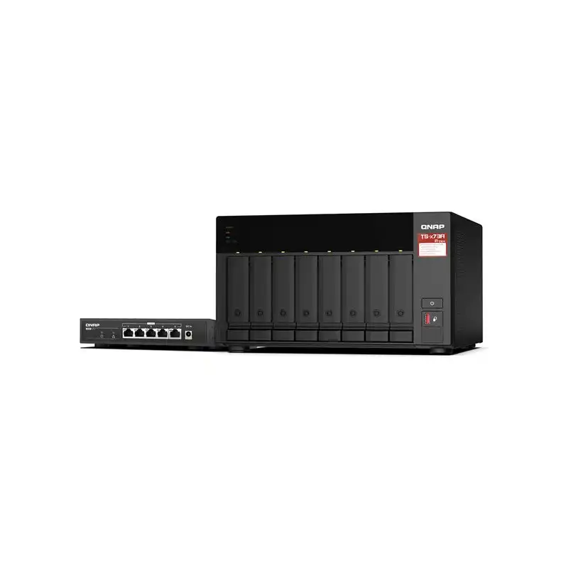 Serveur NAS - 8 Baies - SATA 6Gb - s - RAID RAID 0, 1, 5, 6, 10, 50, JBOD, 60 - RAM 8 Go - 2.5 Gi... (TS-873A-SW5T)_1