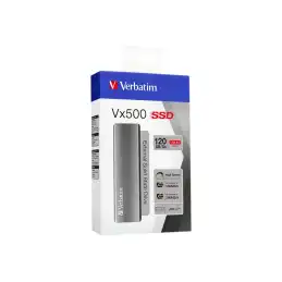 Verbatim Vx500 - SSD - 480 Go - externe (portable) - USB 3.1 Gen 2 (USB-C connecteur) - gris sidéral (47443)_4