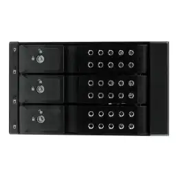 StarTech.com Rack Backplane Mobile en Aluminum Sans Tiroir pour 3 Disque Dur SAS II - SATA III 6Gbps, ... (HSB3SATSASBA)_3