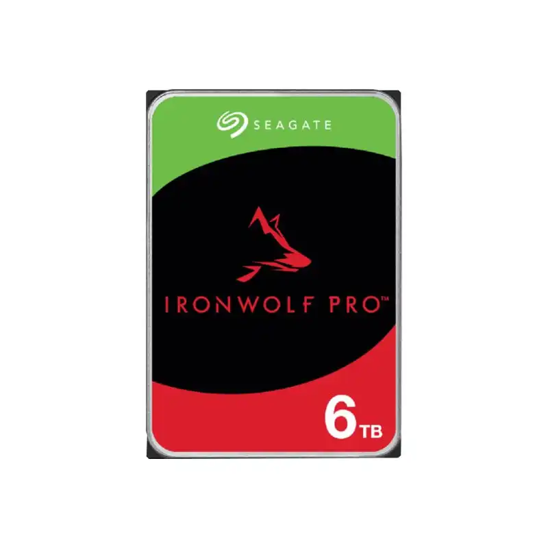 Seagate IronWolf Pro - Disque dur - 6 To - interne - 3.5" - SATA 6Gb - s - 7200 tours - min - mémoire t... (ST6000NT001)_1