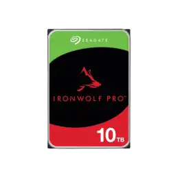 Seagate IronWolf Pro - Disque dur - 10 To - interne - 3.5" - SATA 6Gb - s - 7200 tours - min - mémoire... (ST10000NT001)_1