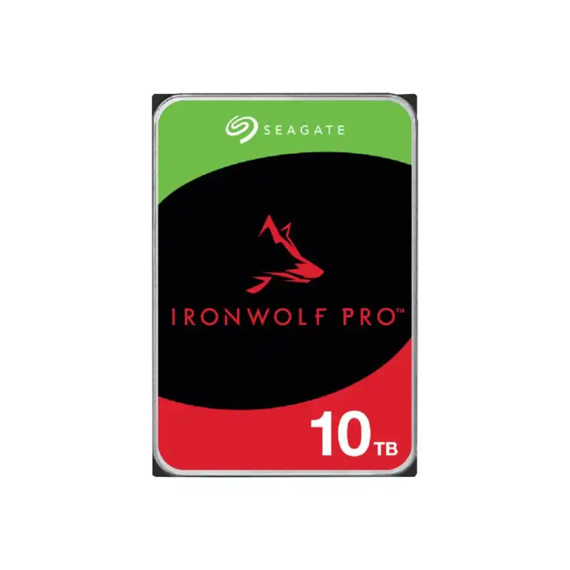 Seagate IronWolf Pro - Disque dur - 10 To - interne - 3.5" - SATA 6Gb - s - 7200 tours - min - mémoire... (ST10000NT001)_1