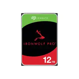 Seagate IronWolf Pro - Disque dur - 12 To - interne - 3.5" - SATA 6Gb - s - 7200 tours - min - mémoire... (ST12000NT001)_1