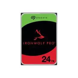 Seagate IronWolf Pro - Disque dur - 24 To - interne - 3.5" - SATA 6Gb - s - 7200 tours - min - mémoire... (ST24000NT002)_2