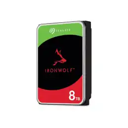 Seagate IronWolf - Disque dur - 8 To - interne - 3.5" - SATA 6Gb - s - mémoire tampon : 256 Mo - avec 3... (ST8000VN002)_1