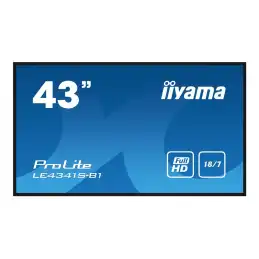 iiyama ProLite - Écran LCD - 43" (42.5" visualisable) - 1920 x 1080 Full HD (1080p) - IPS - 350 cd - m² ... (LE4341S-B1)_1