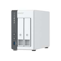 Serveur NAS - 2 Baies - SATA 6Gb - s - RAID JBOD, 0, 1 - RAM 4 Go - 2.5 Gigabit Ethern... (K/TS-216G+2XMN10ADA600S)_1