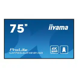 iiyama ProLite - Classe de diagonale 75" (74.5" visualisable) écran LCD rétro-éclairé par LED - sign... (LH7554UHS-B1AG)_1