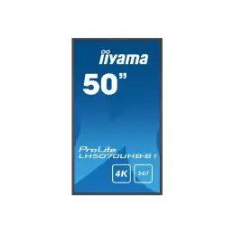 iiyama ProLite - Classe de diagonale 50" (49.5" visualisable) écran plat LCD - signalisation numérique... (LH5070UHB-B1)_2