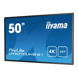 iiyama ProLite - Classe de diagonale 50" (49.5" visualisable) écran plat LCD - signalisation numérique... (LH5070UHB-B1)_3