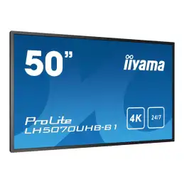 iiyama ProLite - Classe de diagonale 50" (49.5" visualisable) écran plat LCD - signalisation numérique... (LH5070UHB-B1)_4