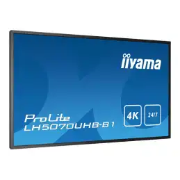 iiyama ProLite - Classe de diagonale 50" (49.5" visualisable) écran plat LCD - signalisation numérique... (LH5070UHB-B1)_5