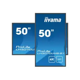 iiyama ProLite - Classe de diagonale 50" (49.5" visualisable) écran plat LCD - signalisation numérique... (LH5070UHB-B1)_6