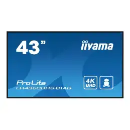 iiyama ProLite - Classe de diagonale 43" (42.5" visualisable) écran LCD rétro-éclairé par LED - sign... (LH4360UHS-B1AG)_1