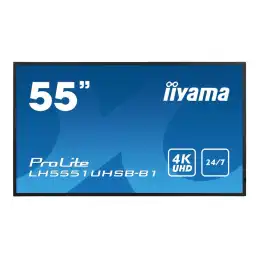 iiyama ProLite - Classe de diagonale 55" (54.6" visualisable) écran LCD rétro-éclairé par LED - signa... (LH5551UHSB-B1)_1