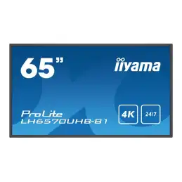 iiyama ProLite - Classe de diagonale 65" (64.5" visualisable) écran LCD rétro-éclairé par LED - signal... (LH6570UHB-B1)_1