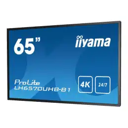 iiyama ProLite - Classe de diagonale 65" (64.5" visualisable) écran LCD rétro-éclairé par LED - signal... (LH6570UHB-B1)_3