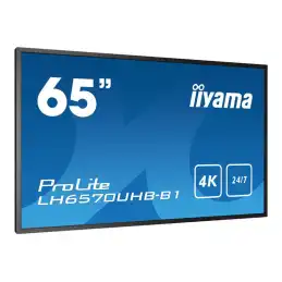 iiyama ProLite - Classe de diagonale 65" (64.5" visualisable) écran LCD rétro-éclairé par LED - signal... (LH6570UHB-B1)_4