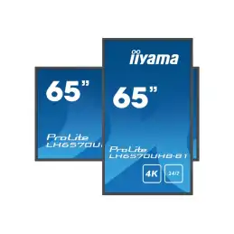 iiyama ProLite - Classe de diagonale 65" (64.5" visualisable) écran LCD rétro-éclairé par LED - signal... (LH6570UHB-B1)_6