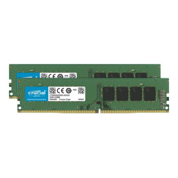 Crucial - DDR4 - Kit - 32 Go (2x16Gb) - UDIMM 288 broches - 3200 MHz - PC4 -25600 - CL 22 -1.2... (CT2K16G4DFRA32A)_1