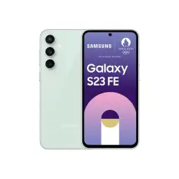 Samsung Galaxy S23 FE - 5G smartphone - double SIM - RAM 8 Go - Mémoire interne 128 Go - écran OEL -... (SM-S711BLGDEUB)_1