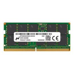 DDR5 - module - 16 Go - SO DIMM 262 broches - 5600 MHz - PC5-44800 - CL46 - ECC (MTC10C1084S1TC56BR)_1