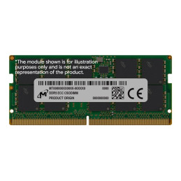 DDR5 - module - 16 Go - SO DIMM 262 broches - 3200 MHz - PC5-51200 - CL52 - horaire - ECC (MTC10C1084S1WC64BD1R)_1