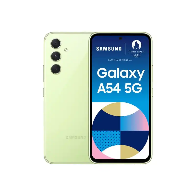 Samsung Galaxy A54 5G - 5G smartphone - double SIM - RAM 8 Go - Mémoire interne 128 Go - microSD slo... (SM-A546BLGCEUB)_1