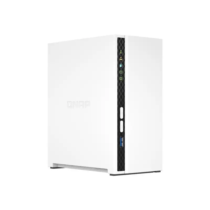 QNAP - Serveur NAS - 2 Baies - SATA 6Gb - s - RAID RAID 0, 1, JBOD - RAM 2 Go - Gigabit Ethernet - iSCS... (TS-233)_1