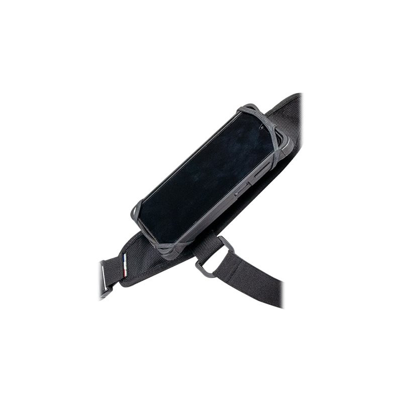 Courroie de poitrine - avec support de dispositif universel - de 5" à 7" - noir (001086)_1