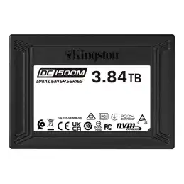 Kingston Data Center DC1500M - SSD - 3.84 To - interne - 2.5" - U.2 PCIe 3.0 x4 (NVMe) (SEDC1500M/3840G)_1