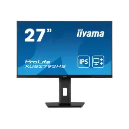iiyama ProLite - Écran LED - 27" - 1920 x 1080 Full HD (1080p) @ 75 Hz - IPS - 300 cd - m² - 1000:1 - ... (XUB2793HS-B5)_1