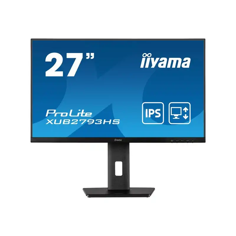 iiyama ProLite - Écran LED - 27" - 1920 x 1080 Full HD (1080p) @ 75 Hz - IPS - 300 cd - m² - 1000:1 - ... (XUB2793HS-B5)_1